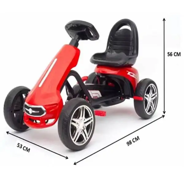Karting za decu mini na pedale Y-PC086 CRVENA