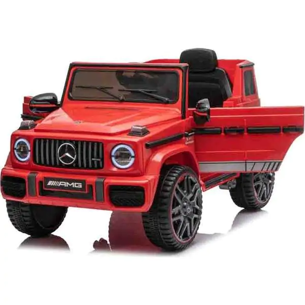 Dečiji automobil na akumulator Mercedes-Benz G63 AMG Crveni sa daljinskim upravljačem 2.4 GHz i Bluetooth-om - proizvod na akciji