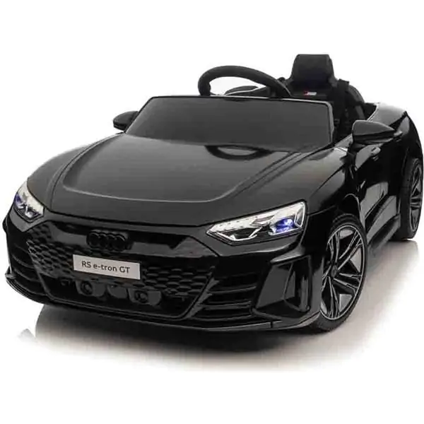 Dečiji automobil na akumulator Audi RS e-tron GT Crni – Licencirani model sa daljinskim upravljačem i LED svetlima - proizvod na akciji