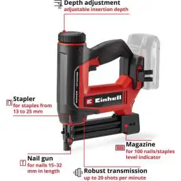 Einhell akumulatorska heftalica i ekserica TE-CN 18/32 Li-Solo 18V Power X-Change