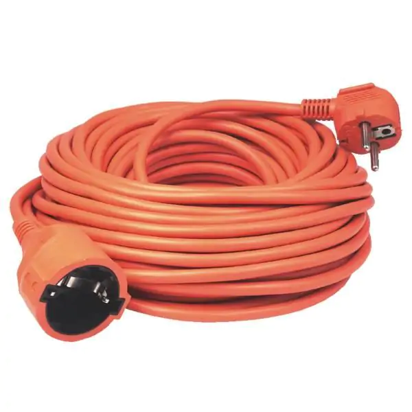 Produžni kabel, 5 m, 3x1.5 mm2 narandžasti
