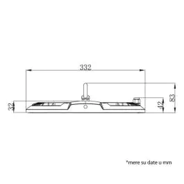LED viseći reflektor 200W 6500K 18700lm  sa sočivom
