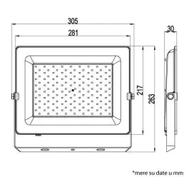 LED reflektor 150W 6500K 12800lm