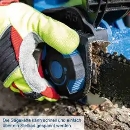 Scheppach 5910309401 BC-CS355Duo-X 40V akumulatorska motorna testera 33,5 cm, 2×4 Ah