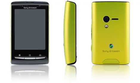 Mobilni telefon X10 mini, Black with Lime 1239-0590  Sony Ericsson