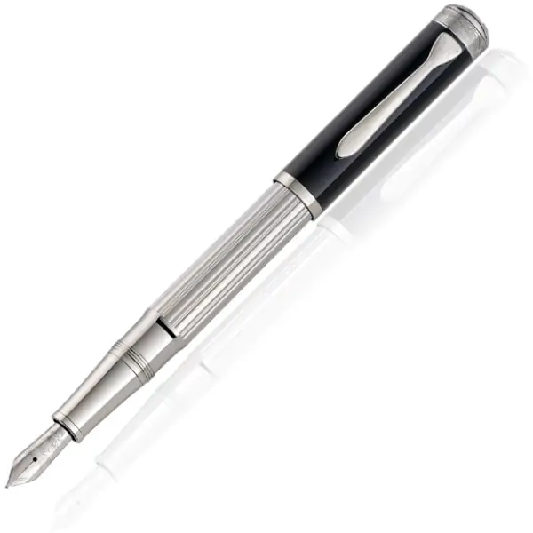 Naliv pero Majesty M7005 srebrno/crno Pelikan