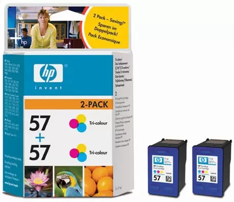 Toneri za InkJet i Plotere No.57 Tri-colour Inkjet Print Cartridge 2-pack C9503AE HP   