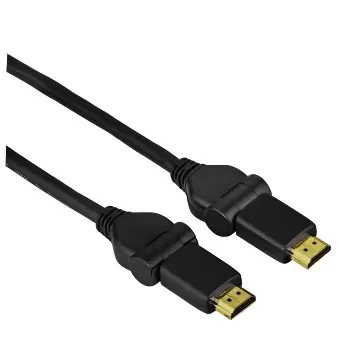 AV Kabl HDMI-HDMI 1,5m pozlaćen High Speed sa rotacijom HDMI konektora Hama