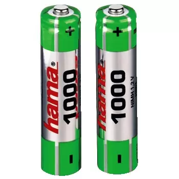 Punjive baterije 2x AAA 1000 mAh, NiMh HAMA