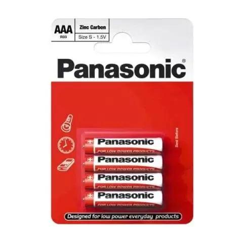 Baterija Zinc Carbon R03RZ 4/ BP PANASONIC