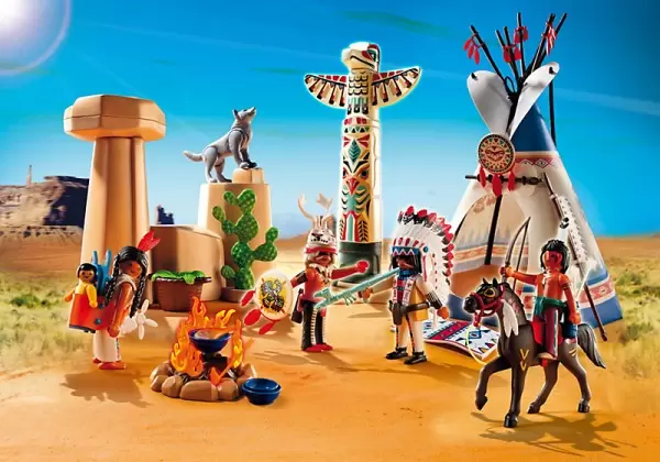 Indijansko selo sa totemom Western PM-5247 PLAYMOBIL