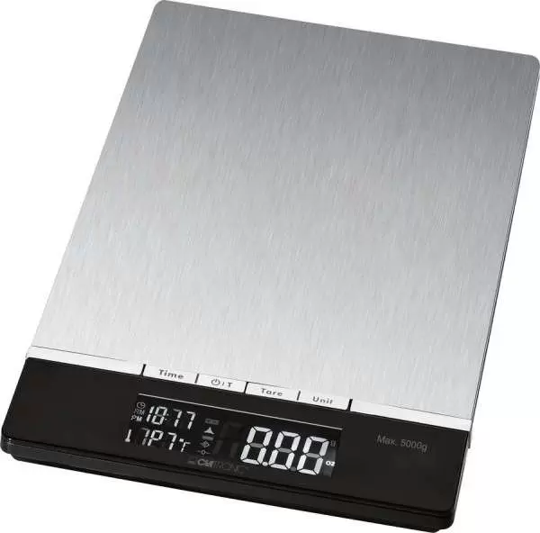 Kuhinjska vaga 5kg LCD display KW 3416 stainless steel CLATRONIC