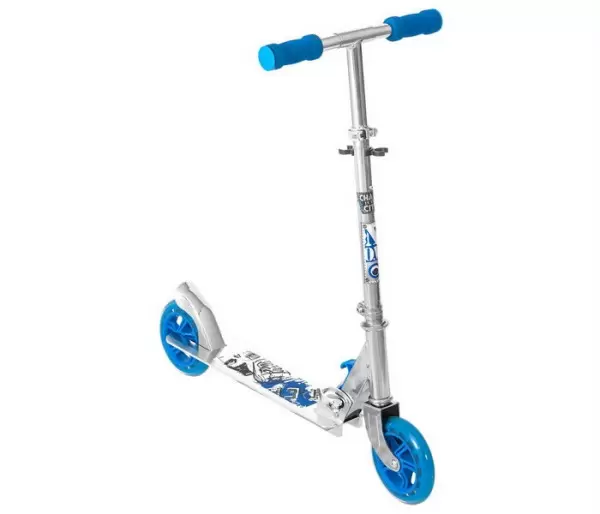 Trotinet aluminijum PW-704 plavo beli ABEC5 ACTION