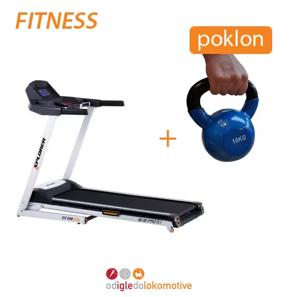 Traka za trčanje B-PRO 5.1 + poklon Kettlebell teg 10 kg Xplorer