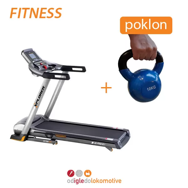 Traka za trčanje B-PRO 6.1 + poklon Kettlebell teg 10 kg Xplorer