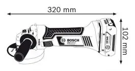 Akumulatorska ugaona brusilica GWS 18 V-LI Professional BOSCH