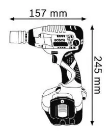 Akumulatorski udarni odvrtač GDS 12 V Professional BOSCH