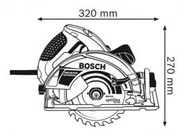 Ručna kružna testera GKS 65 CE BOSCH