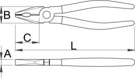 Kombinovana klešta 406/4P 140mm UNIOR