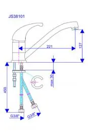 Slavina od nerdjajućeg čelika Steel JS38101 ROSAN