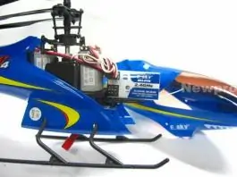 Helikopter na daljinsko upravljanje plavi RTF Lama V4, 4ch, 2.4GHz E-Sky plavi