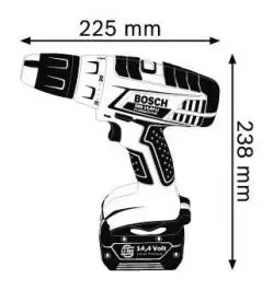 Akumulatorska bušilica-odvrtač 14.4V/3.0AhGSR 14,4 V-LI BOSCH