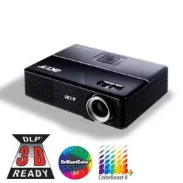 Projector P1200i XGA, DLP 3D, CBII, zoom, bag, wireless Acer