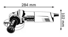 Ugaona električna brusilica GWS 11-125 CIE  125mm 1100W Professional BOSCH