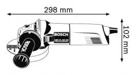 Ugaona električna brusilica GWS 14-125 CIE Professional BOSCH