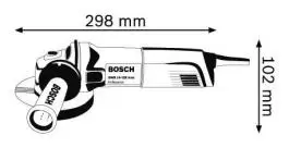 Inox Ugaona električna brusilica GWS 14-125 Professional BOSCH