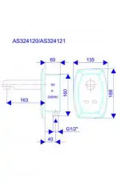 Zidna senzor slavina - Apollo B za hladnu ili mešovitu vodu 9V - STERN Rosan AS324120