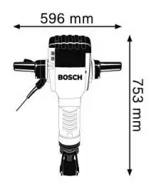 Elektro-pneumatski čekić za razbijanje BOSCH GSH 27