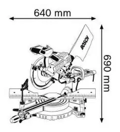 Stoni potezni za drvo i aluminijum GCM 10SD BOSCH