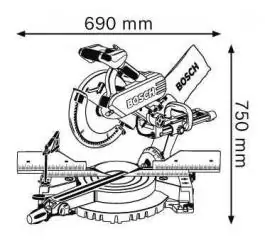 Stona kružna testera GCM 12 SD BOSCH