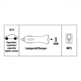 Adapter punjač za auto 12V za USB uredjajem (mp3…) 87053 HAMA