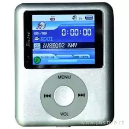 S-46 Srebrni MP4 Player 1.8 '' CST/FM/Diktafon/Imenik/Li-ion/wWA,AMV,WAV2GB  XWAVE