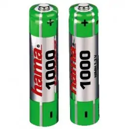 Baterije za punjenje 2x AAA 1000 mAh, NiMh 73443 HAMA