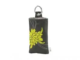 AHA torbica za mobilni tel. BLOSSOM BLACK/YELLOW HAMA