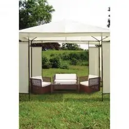 Tenda paviljon 3m x 3m - zelena, teget