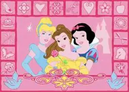 Tepih Princess Icons 95x133cm 