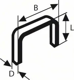 Spajalica tip 52 12,3 x 1,25 x 10 mm  (1000 kom.) BOSCH