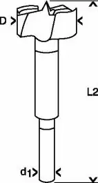 Burgija za šarke DIN 7483 G 10mm BOSCH