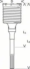 Kruna za bušenje SDS-max 125/310/430mm BOSCH