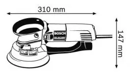 Ekscentar brusilica GEX 150 Turbo BOSCH