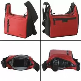 Torba za fotoaparat Streamline 100 torba crvena/crna LOWEPRO