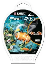 USB Flash memorija Refill M317 4GB oblik Riba (crvena) EMTEC