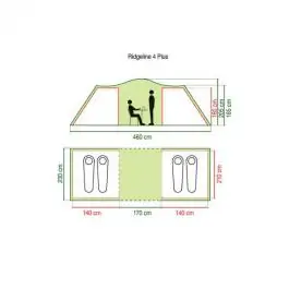Šator RIDGELINE 4 PLUS Coleman