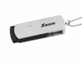 Xwave Slide USB 8GB,silver, plastic box