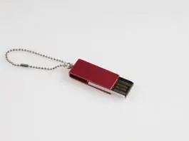 Mini slide USB 8GB, red, key ring, blister XWAVE