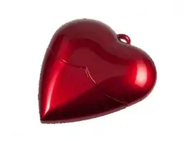 Xwave Red Heart USB 8GB, round metal box